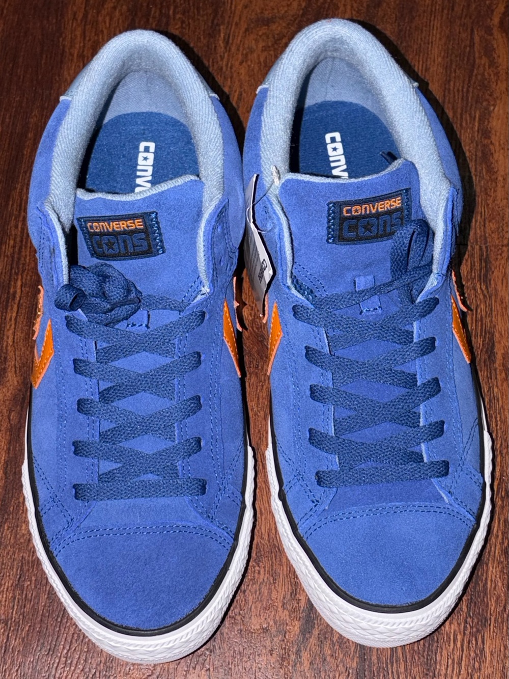 Converse size 11 Blue Suede Sneakers - Picture 4 of 10